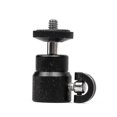 thumbnail image 1 of Mini Ball Head Screw Mount Swivel Bracket Adapter Tripod Stand Camera Flash(black)(1pcs, 1 of 4