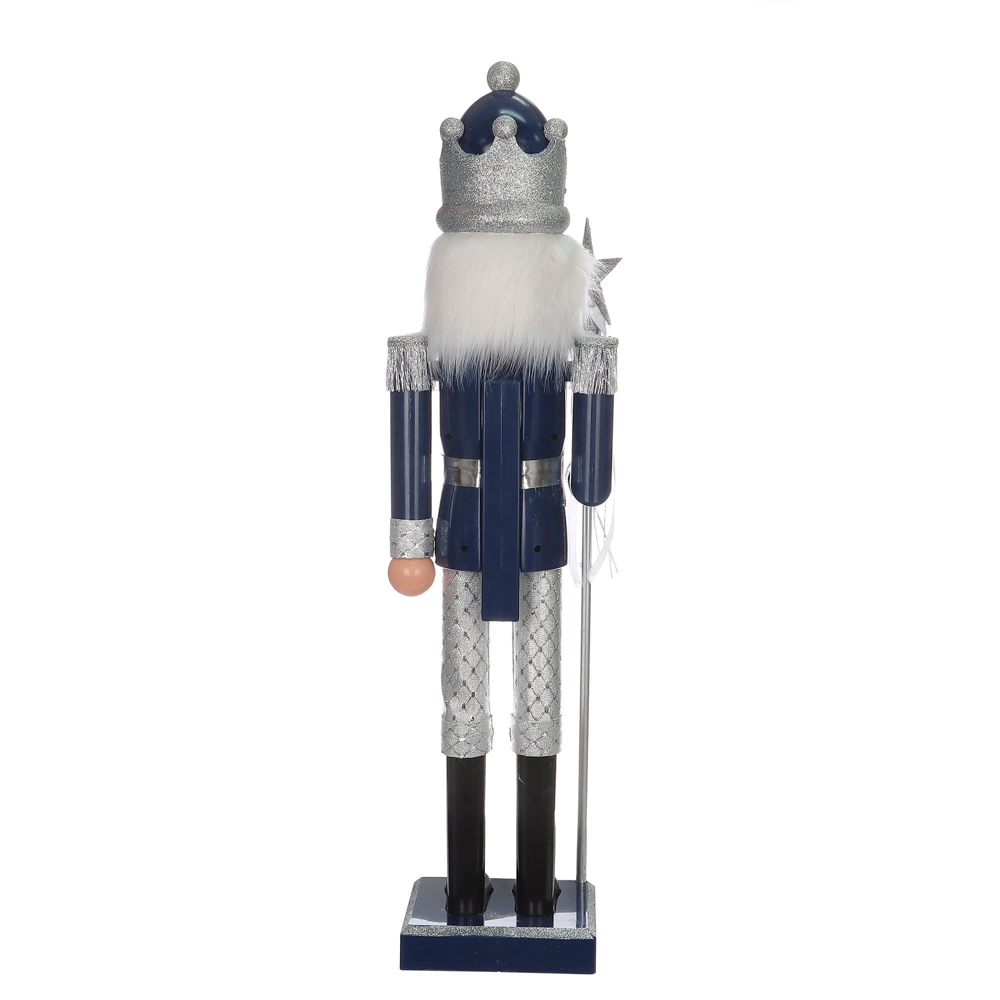 HOLIDAY TIME PL 23 in  Silver/Blue Nutcracker Home Decor, HOLIDAY TIME PL 23`` SV/BU NUTCRACKE