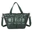 thumbnail image 2 of Women Nylon Shoulder Bag Design Space Padded Messenger Bag Solid Color Handbag, 2 of 6