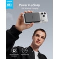 thumbnail image 3 of Anker 621 Magnetic Portable Charger (MagGo), 5,000mAh Wireless Power Bank with USB-C Cable, Magsafe-Compatible Battery Pack for iPhone 16/15/14/13/12 Series, 3 of 7