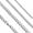 18, variant on Box Chain Necklace Womens Mens Silver Stainless Steel 2mm 18-20-inch-18