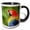 Black/White, variant on 3drose, Scarlet Macaw Bird, Rainforest, Costa Rica - Sa22 Rsp0031 - Rob Sheppard, 11oz Mug