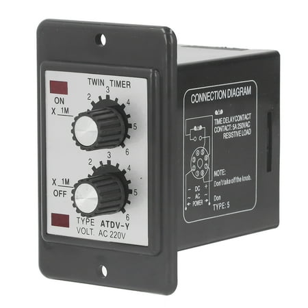 Twin Timer Relay 6M Reciprocating Cycle Delay Controller High Accuracy