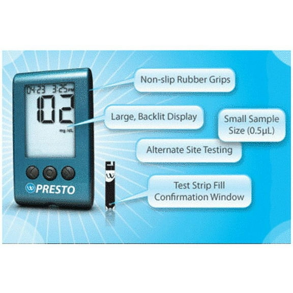 AgaMatrix WaveSense Presto Meter Only For GLucose Care