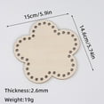 thumbnail image 2 of Leodye Base de Sac Ronde en Bois Ajourée - Planche d'Aide au Tricotage DIY, 2 of 3