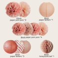 thumbnail image 3 of 11Pcs Paper Easy to Assemble Party Supplies for Wedding rose gold, 3 of 8