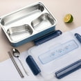 thumbnail image 1 of TIMIFIS Bento Box Fournitures Scolaires Scellées Conservation Fraîcheur Box Grande Capacité Séparée Portable Lunch Box Contenant Isotherme Lunch Box, 1 of 2