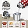 thumbnail image 3 of Christmas 20oz Stainless Steel Thermal Bottle with Tea Filter and Cup Lid, Vacuum Insulated Coffee Mug with 316L Inner Liner, Leakproof Travel Thermos for Office, Commute & Outdoor, 3 of 7
