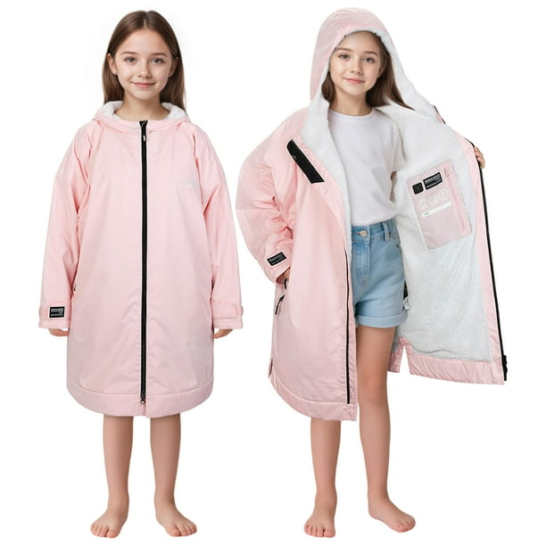 Parka de natación Catalonia para niños, impermeable y resistente al viento, con capucha