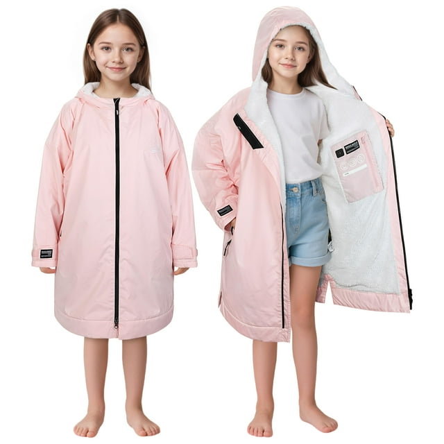 Parka de natación Catalonia, impermeable y cortaviento, para niños