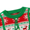thumbnail image 4 of GYRATEDREAM Toddler Boys Girls Sweatshirts Christmas Reindeer Fleece Crewneck Pullover Xmas Winter Warm Sweaters Tops for 7Y Green, 4 of 7