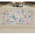 thumbnail image 1 of Video Games Decorative Rug, Monochrome Sketch Gaming Design Racing Monitor Device Gadget Teen 90's, Quality Carpet for Bedroom Dorm and Living Room, 6 Sizes, Khaki Marigold, by Ambesonne, 1 of 1