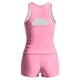 thumbnail image 5 of Traje de baño conservador de dos piezas para mujer, tankini, con sujetador acolchado, sin mangas, cuello redondo, de dos piezas, color liso, traje de baño de dos piezas para mujer, trajes de baño tank, 5 of 9