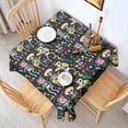 thumbnail image 2 of Day Of the Dead Halloween Pattern Square Tablecloth,Waterproof Square Table Cover,Wipeable Spillproof Washable Table Cover for Home Kitchen Party Decor 42"X42"(107x107cm), 2 of 6