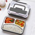 thumbnail image 5 of Portable Compartment Lunch Box Stainless Steel Student Insulation High School Student Large Office Worker With Lid Bento Lunch Box, 5 of 7