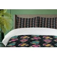 thumbnail image 3 of Ambesonne Skull Duvet Cover Set, Sugar Calavera Art Mexican, 2-Calking, Grey Multicolor, 3 of 6