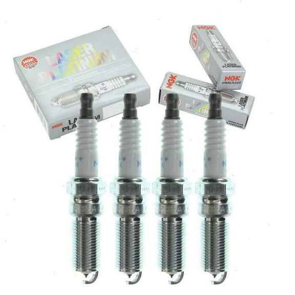 4 pc NGK Laser Platinum Spark Plugs compatible with Lincoln MKZ 2.0L 2.5L L4 2011-2017