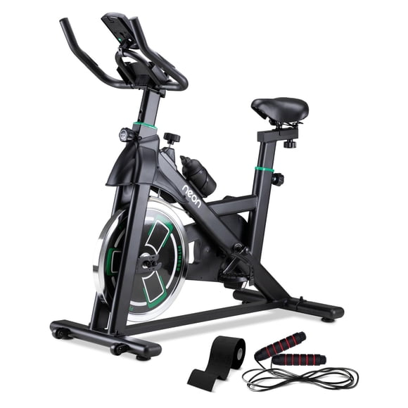 Combo Bicicleta Estática Spinning Rueda 15 kg + 2 Cuerdas Saltar 300 cm
