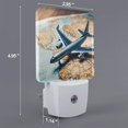 thumbnail image 2 of Balery Airplane World Map Adventure Pattern LED Night Light with Automatic Sensor Plug in Night Light with Dusk-to-Dawn Light Sensor LED Nightlight 0.5W-EU, 2 of 7