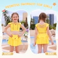 thumbnail image 6 of Marendyee Girls Bikinis Two Piece  Princess Swimsuit Set Toddle Kids Ruffles Bathing Suit Role Play Swimwear 100 cm 2-3 Years, 6 of 17