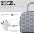 thumbnail image 3 of Lunch Bag Lunch Box for Women Reusable Insulated Lunch Bags,Water-Resistant Nautical Grey Crabs Cooler Lunch Tote Bag, Large Capacity for Work Travel Picnic, 3 of 6