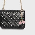 thumbnail image 2 of Unique Bargains Fashion 3D Diamond-Encrusted Cherry Handbag Charm Pink 1 Pc, 2 of 5