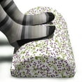 thumbnail image 3 of Flower Foot Rest, Floral Pattern Wild Berries Ornamental Curvy Branches Foliage Fruits Botanic, Non-Slip Backing Ergonomic Memory Foam Leg Support for Office, Purple Green White, by Ambesonne, 3 of 5