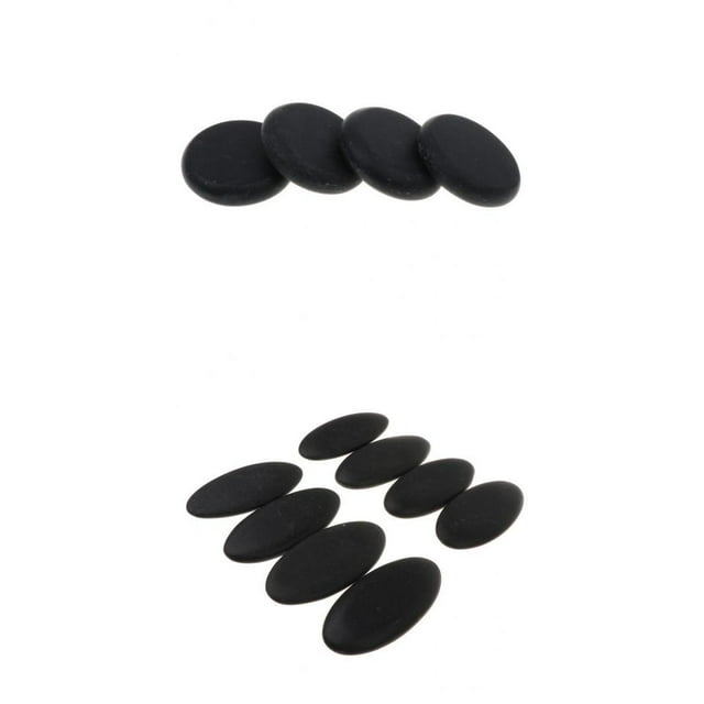 12 piedras de masaje profesionales en apariencia ovalada, de de natural para masaje, masaje de espalda - 2.75x2.75in y 1.18x2.36i