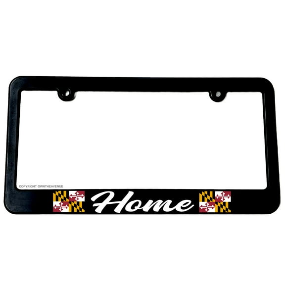 Home Maryland Flag Car Truck Auto License Plate Frame
