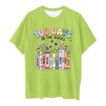 thumbnail image 4 of Rhuody T Shirt For Girls 8-9 Years Cartoon Letter Print Tops Basic Short Sleeve Round Neck Tee Holiday Cute Wears Grey, 4 of 4