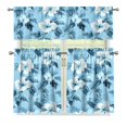 thumbnail image 4 of Aplkyhs Window Treatment Decor Small Window Swag and Tiers Thermal Insulated Pack of 3 Easy to Install with Rod Pocket for Bathroom and Laundry Decoration, 4 of 6