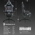 thumbnail image 7 of Dowinx Gaming Chair 4D Armrest Ergonomic Computer Chair Office PU Leather with Massage Footrest Black, 7 of 7