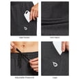 thumbnail image 7 of BALEAF Men's Cotton Yoga Sweatpants Open Bottom Joggers Straight Leg Running Casual Loose Fit Athletic Pants With Pockets Charcoal S, 7 of 7