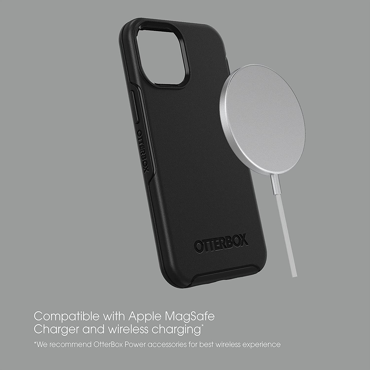 OtterBox Symmetry Series Case for iPhone 13 Mini and iPhone 12 Mini, Black