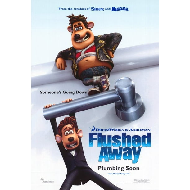 Flushed Away movie POSTER (Style A) (27" x 40") (2006)
