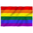 thumbnail image 1 of Rainbow Pride Flag For Outdoor Indoor Use, Polyester Material Lightweight Fabric With Canvas Header And Double Stitched, Suitable For Standard, 1 of 5
