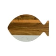 thumbnail image 3 of White Marble/Acacia Wood Fish Board, 3 of 4