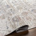 thumbnail image 3 of Mark&Day Washable Rugs, 5x7 Van Horne Traditional Ivory Area Rug, Blue Brown Green Carpet for Living Room, Bedroom or Kitchen (5'3" x 7', Machine Washable), 3 of 8