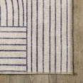thumbnail image 4 of nuLOOM Marestella Reversible Machine Washable Area Rug, 4' x 6', Beige And Navy, 4 of 9