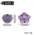 thumbnail image 2 of 4 Pack Car Vent Clips with Fragrance Sheets, Cute Flower Car Air Freshener Vent Clips, Diamond Vent Clips Car Interior Decoration Charm, Suitable for Women (Purple), 2 of 5