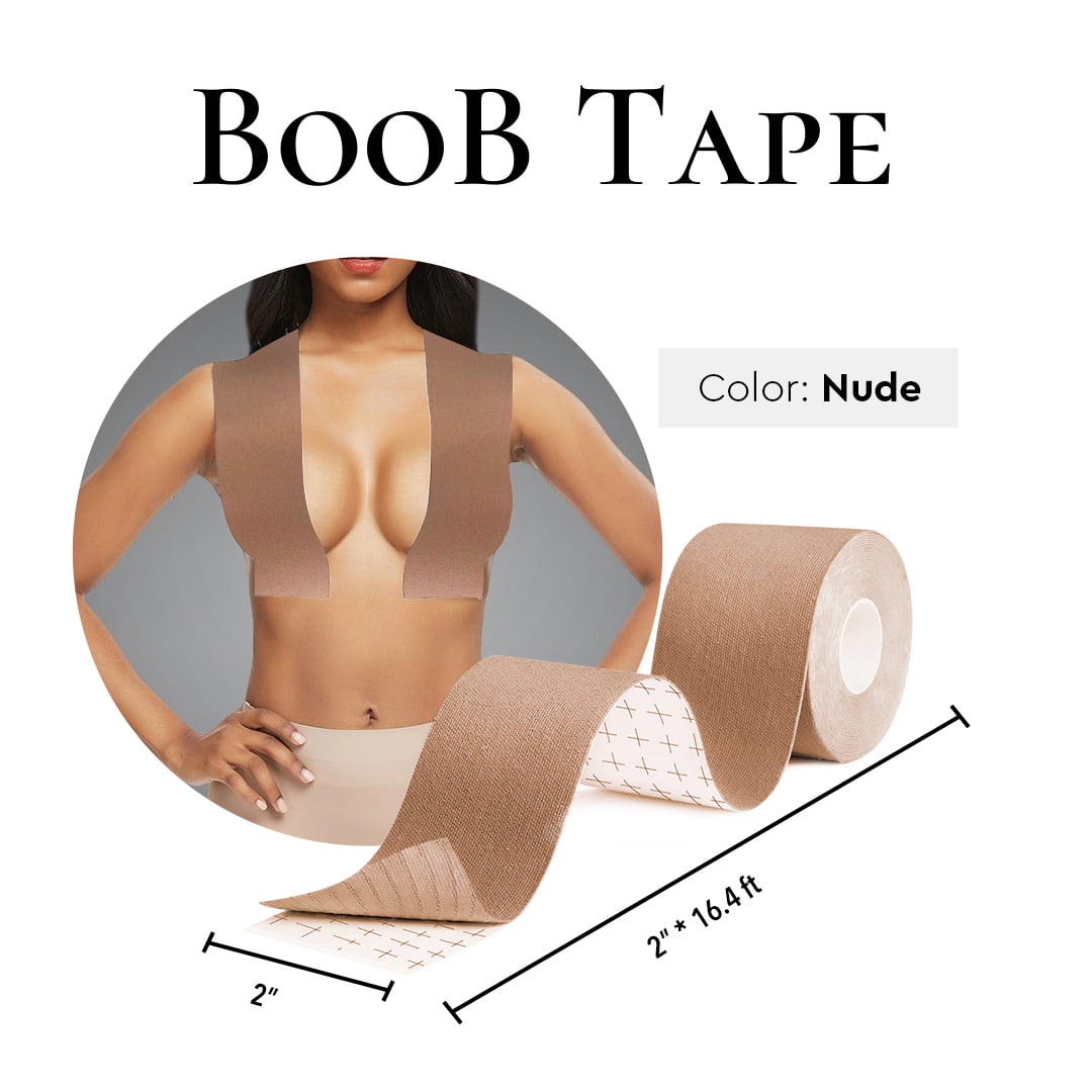 Ebo Boob Tape Breast Lift Tape Adhesive Boob Tape 2 Inch Beige