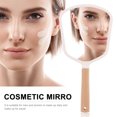 thumbnail image 2 of Shisuyan 1 Pc Portable Handheld Makeup Mirror Solid Wood Elliptical Makeup Mirror, 2 of 8