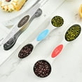 thumbnail image 5 of Magnetic stainless steel color double-ended measuring spoon 6 7 8 9 piece set of seasoning spoon Baking scale measuring spoon, 5 of 26