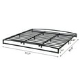 thumbnail image 3 of EastVita Low Profile King Bed Frame,Heavy Duty Metal King Size Platform Bed Frame,Mattress Foundation with Steel Slat Support,No Box Spring Needed,Easy Assembly,6 Inch,Black KING, 3 of 7
