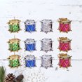 thumbnail image 3 of LEORX 12Pcs Paper Christmas Ornaments Set Mini Drum Hanging Pendants Plastic Tree Decoration Assorted Color, 3 of 8