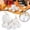 White, variant on Pink Pumpkins, Artificial Pumpkins Set Harvest Decoration, Assorted Size Pumpkins for Halloween Thanksgiving Autumn Festive Party Supplies