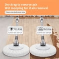 thumbnail image 4 of 360° Rotating Mop & Bucket Set – 5 Microfiber Replacement Heads, Adjustable Stainless Steel Handle, Bathroom & Floor Cleaning, School & Home Use, 4 of 14