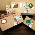 thumbnail image 7 of dianhelloya 12Pcs Christmas Gift Name Tags Good Sealing Effect Square Self-adhesive Bright Color Package Stickers for Envelope Sealing, 7 of 7