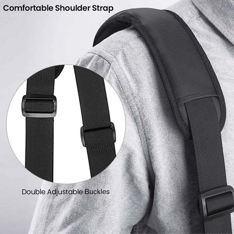 Golf Bag Straps Swivel Backpack Straps, Replacement Adjustable Thick Padded  Bag Strap, Easy Installation Golf Bag Accessories Black 