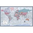 thumbnail image 4 of 3 Pack - World & USA Map Chart [Purple] + Antique Style USA Map (Laminated, 18" x 29"), 4 of 5